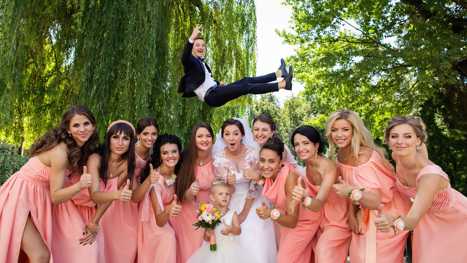 Das Landgasthaus Overwaul - Bräutigam wird hochgeworfen